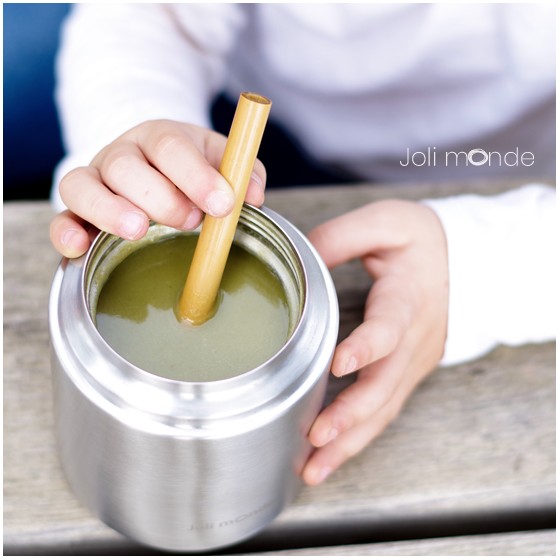 1 paille courte bambou Kids