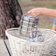 Tiffin rond 4 étages