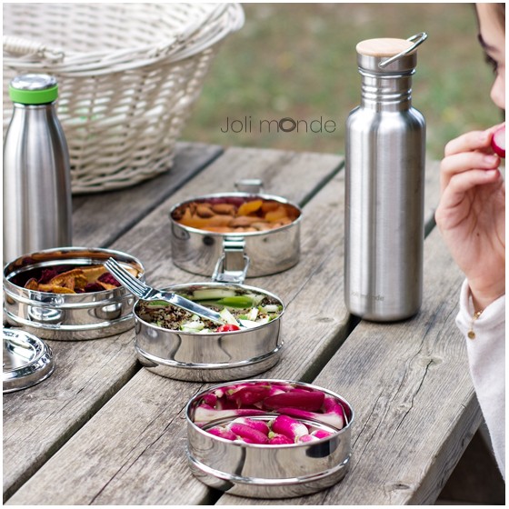 Tiffin rond 4 étages