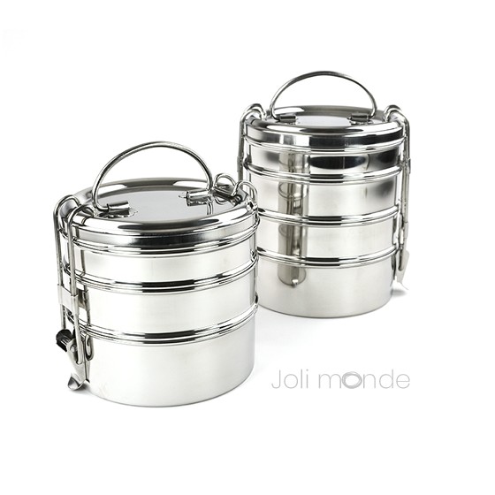 Tiffin rond 4 étages