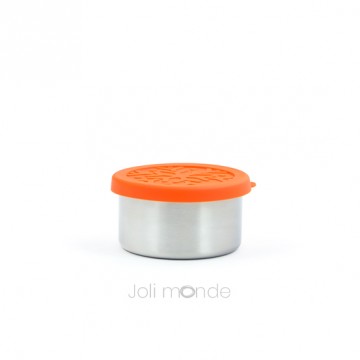 Quadrio PETITE . Boite inox & silicone 190 ml diam 8cm - JOLI MONDE
