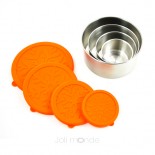 Ensemble 4 boites inox & silicone Quadrio