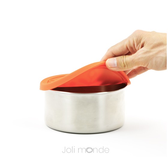 Ensemble 4 boites inox & silicone Quadrio
