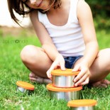 Ensemble 4 boites inox & silicone Quadrio
