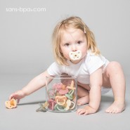 Sucette physiologique 0-3 mois - BLEU AZUR