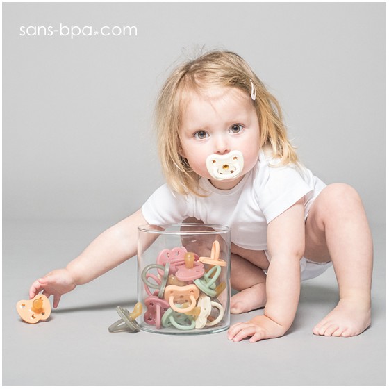 Sucette physiologique 0-3 mois - GREY