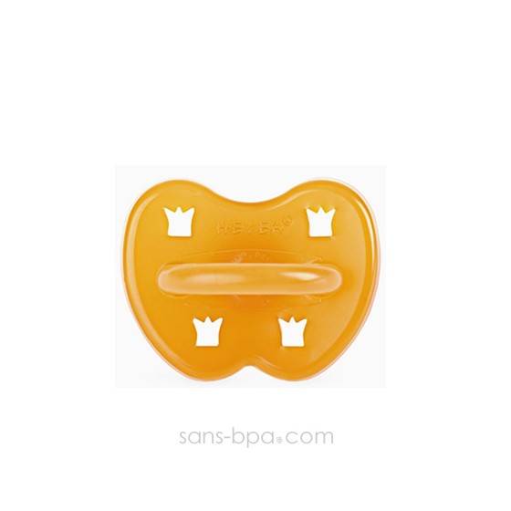 Tétine bout rond 0-3 mois caoutchouc - COURONNE