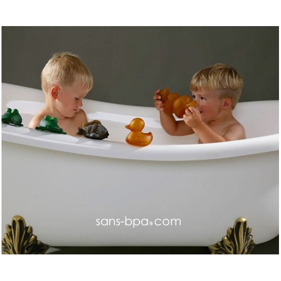 Lot 3 jeux de bain caoutchouc coloré