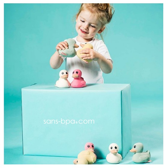 Canard de bain caoutchouc Mini Kawan JAUNE