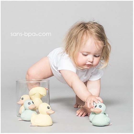 Canard de bain caoutchouc Mini Kawan JAUNE