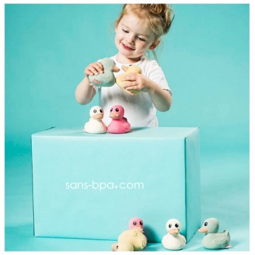 Canard de bain caoutchouc Mini Kawan ROSE 2