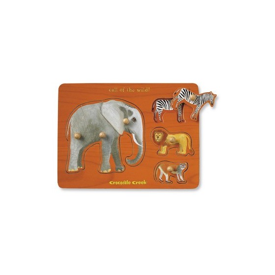 Puzzle en bois JUNGLE de Crocodile Creek