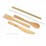 Kit nomade 2 pailles courtes bambou