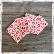 Kit 4 Serviettes de table - Black & White