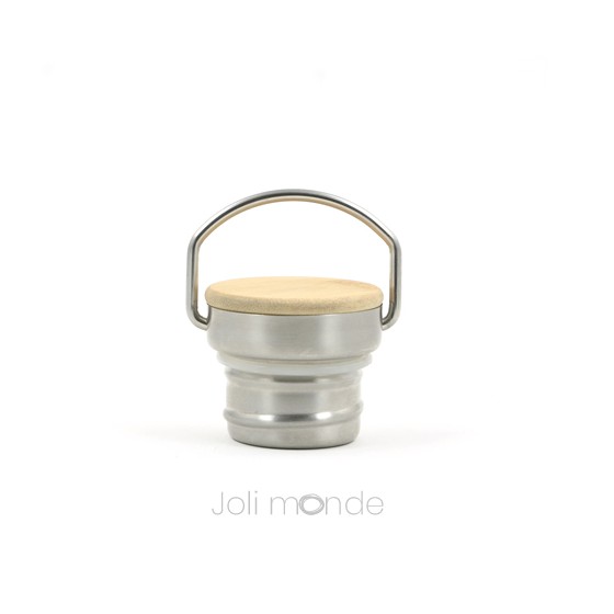 Duo Gourdes inox Gloup façon bambou - 400 & 800 ml Joli Monde