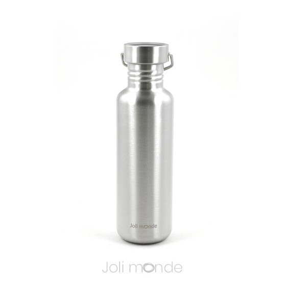 Duo Gourdes inox Gloup façon bambou - 400 & 600 ml Joli Monde