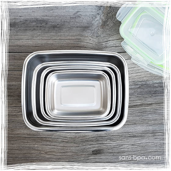 Trio Gourdes inox Gloup - 400 + 600 + 800 ml Joli Monde