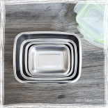 Trio Gourdes inox Gloup - 400 + 600 + 800 ml Joli Monde