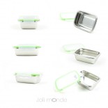 Trio Gourdes inox Gloup - 400 + 600 + 800 ml Joli Monde