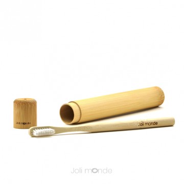 Kit Zéro Déchet - Brosse à dents nomade Modèle Ronde- Jolie Monde