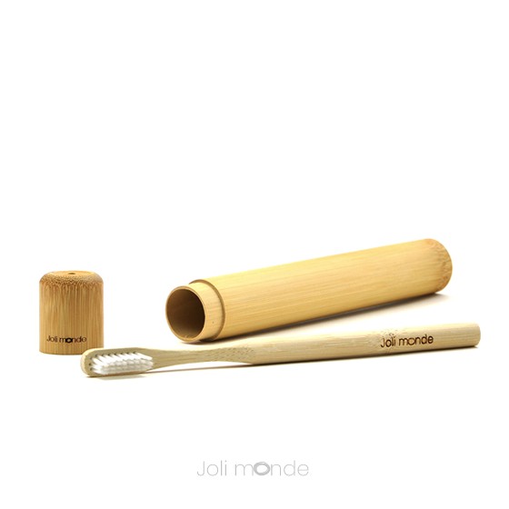 Kit Zéro Déchet - Brosse à dents nomade Modèle Ronde- Jolie Monde