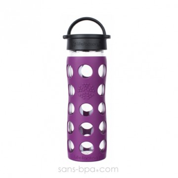 Gourde verre 475 ml CLASSIC - Plum