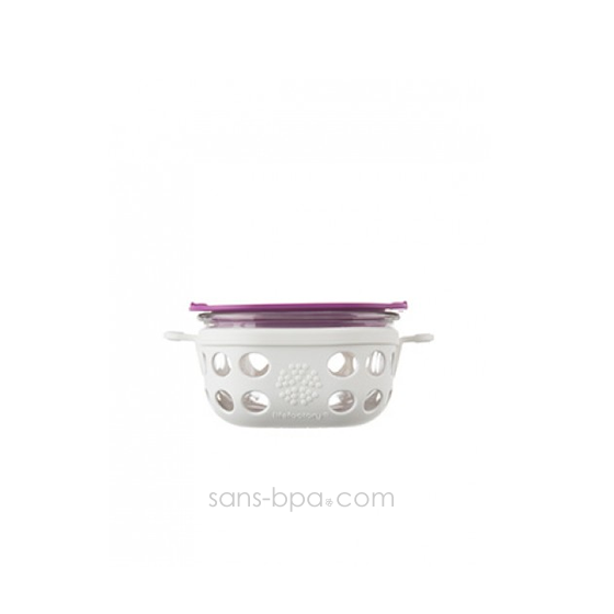 Boite repas verre gainé SMALL - White huckleberry