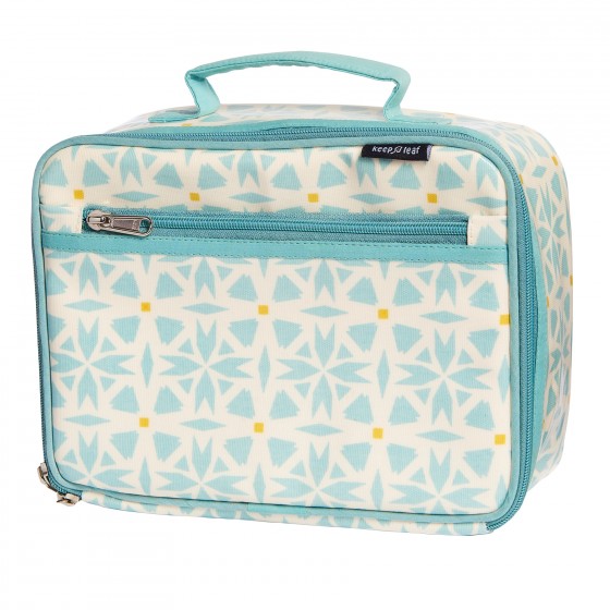 Pack Lunchbox Géo + Boite carrée XL Océan + Couverts 2 en 1
