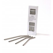 Lot 4 pailles en inox - Modèle court - ONYX