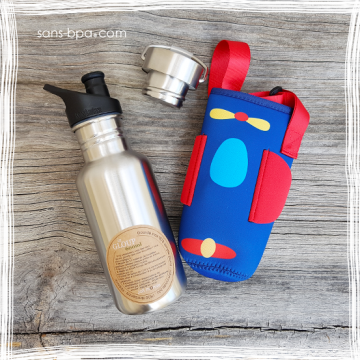 Kit gourde nomade 600ml Joli Monde - Avion