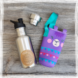 Pack gourde isotherme Clair de Lune 500 ml & sa housse BLACK - Ecococoon