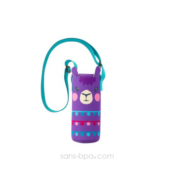 Pack gourde isotherme Clair de Lune 500 ml & sa housse BLACK - Ecococoon 2