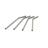 Lot 4 pailles en inox - Modèle long- ONYX