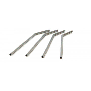 Lot 4 pailles en inox - Modèle long- ONYX