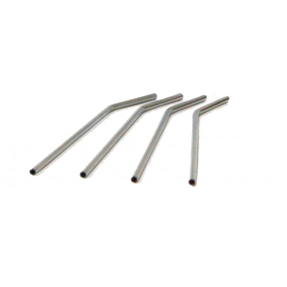 Lot 4 pailles en inox - Modèle long- ONYX