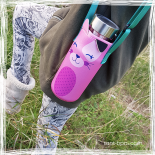 Pack gourde isotherme Clair de Lune 500 ml & sa housse BLACK - Ecococoon