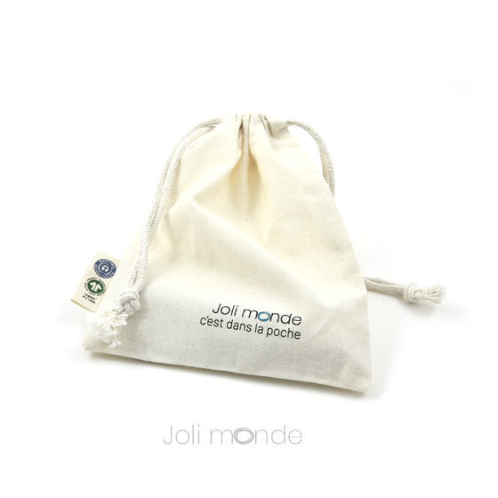 C'est dans la poche - 3 couverts pliables & leur pochette coton Bio