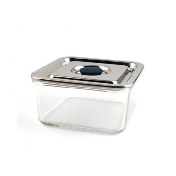 CONTENANT HERMETIQUE VERRE Carré - Onyx