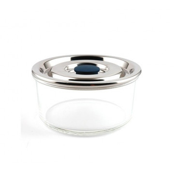 CONTENANT HERMETIQUE VERRE - Moyen rond - Onyx