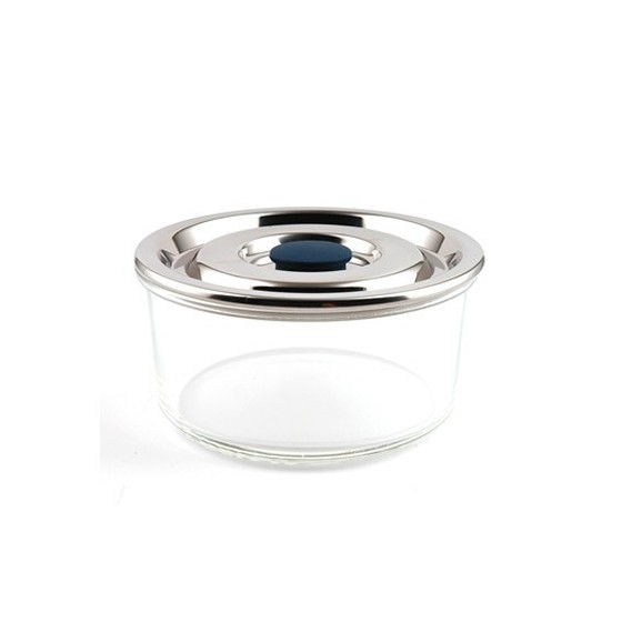 CONTENANT HERMETIQUE VERRE - Moyen rond - Onyx