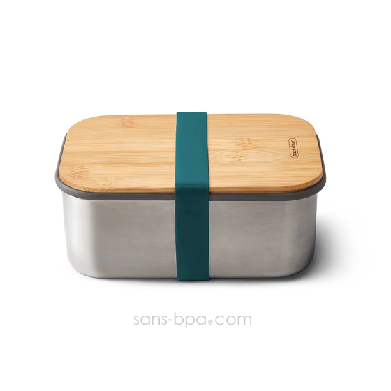Sandwich Box - Bois & inox - Large 1250ml - Océan