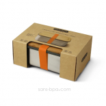 Sandwich Box - Bois & inox - Large 1250ml - Océan