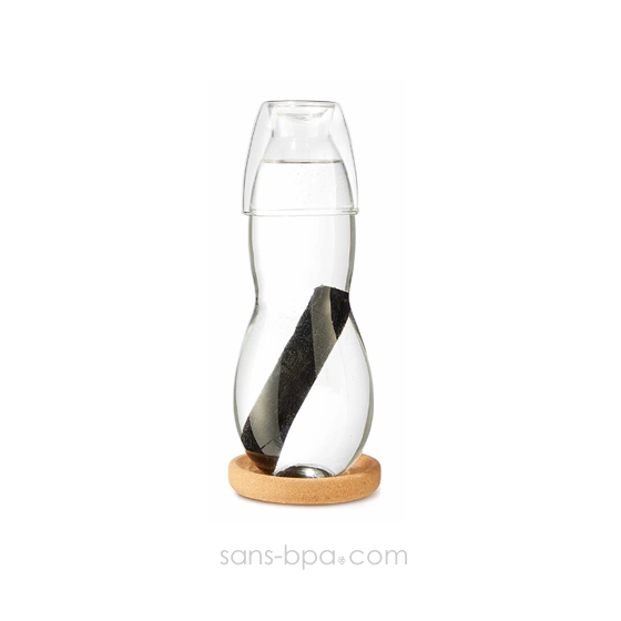Carafe filtrante individuelle verre 800 ml