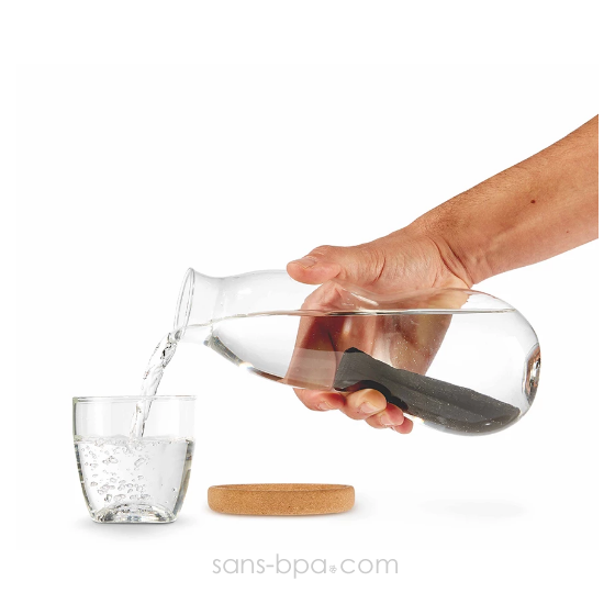 Carafe filtrante individuelle verre 800 ml