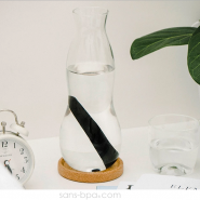 Carafe filtrante individuelle verre 800 ml