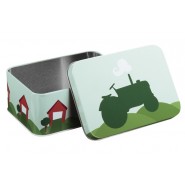 Boite métal rectangle TRACTEUR