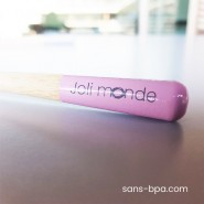 Brosse à dents bambou - RONDOCOLOR - Rose sauvage