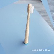 Brosse à dents bambou - CONICOLOR - Bleu