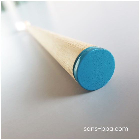 Brosse à dents bambou - CONICOLOR - Bleu