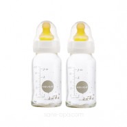 Lot de 2 biberons verre 120 ml